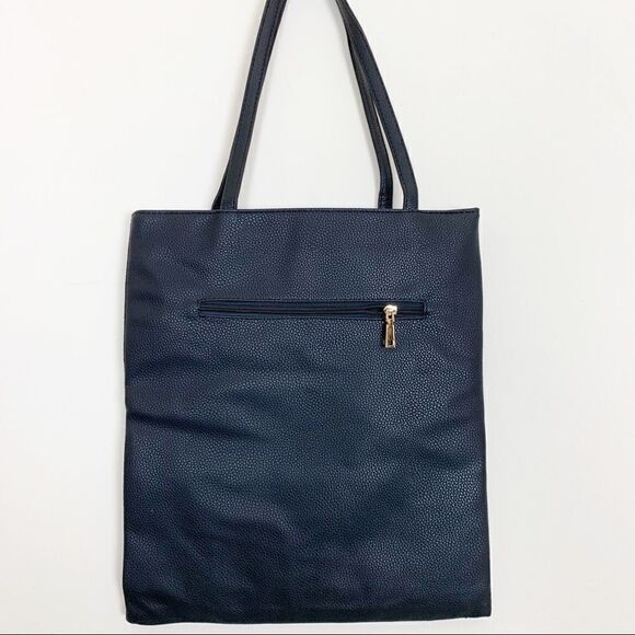 Love Me Fashion Sequin Tote Bag, Black/Red - Picture 4 of 7